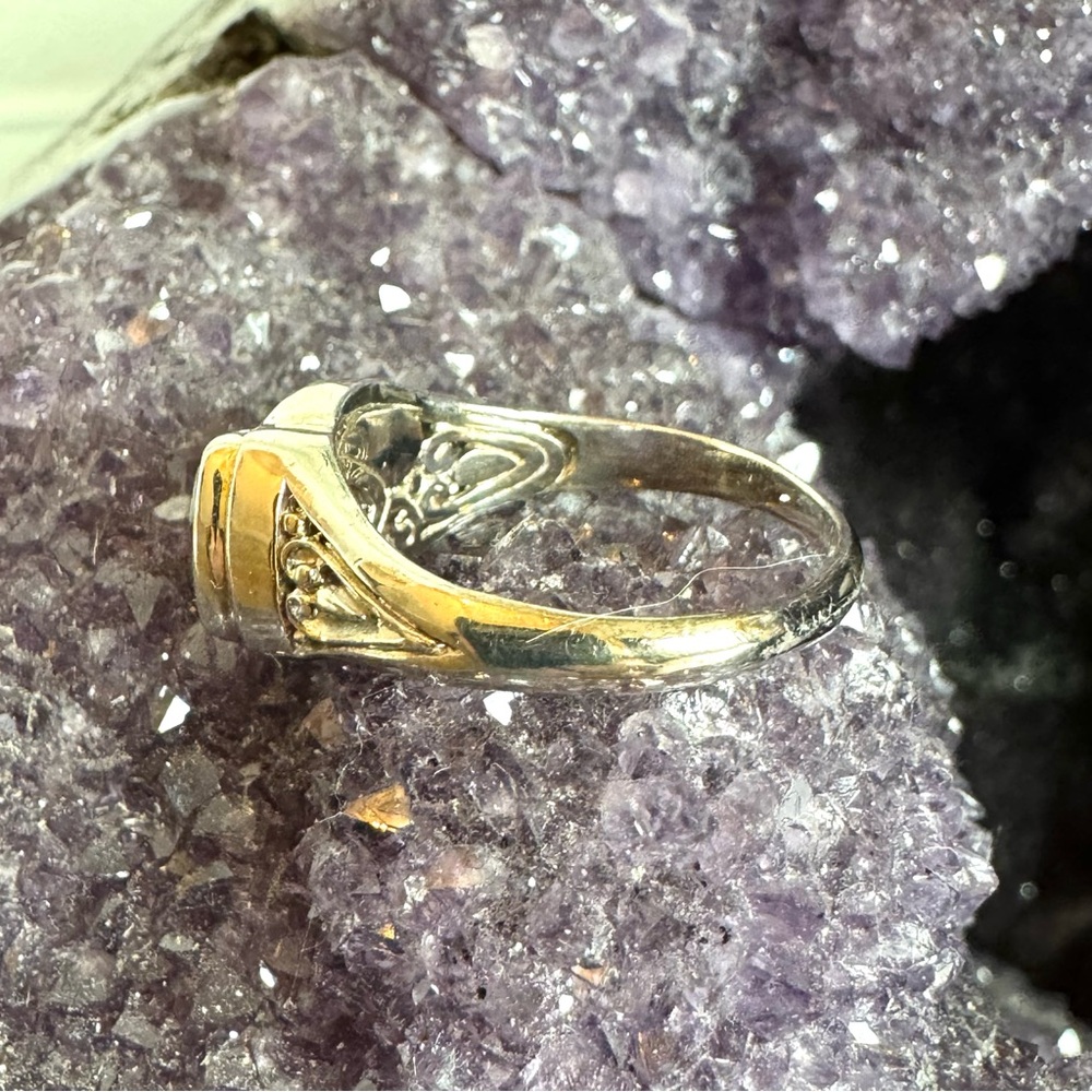 Amethyst & Cz Statement Ring - image 3